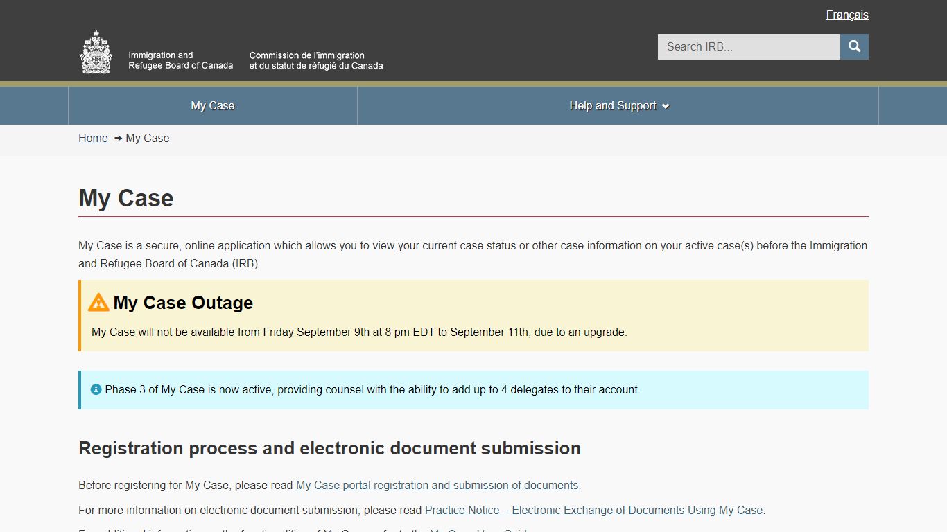 My Case - Immigration and Refugee Board of Canada